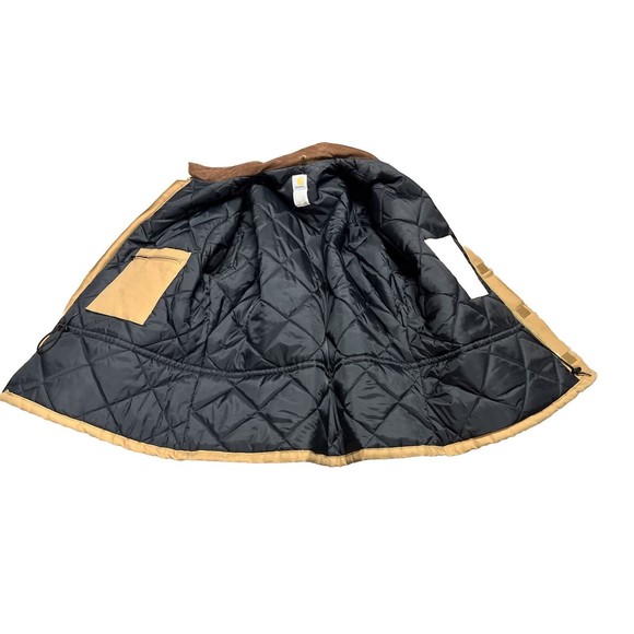 VTG Carhartt Detroit Lined Jacket C03 BRN 3XL(54) Reg Outdoors Coat Made In USA - Picture 10 of 16